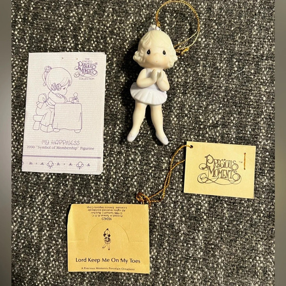 '86 Ballerina Precious Moments “Lord Keep Me on My Toes” Ornament - Picture 1 of 4